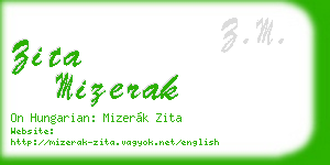 zita mizerak business card